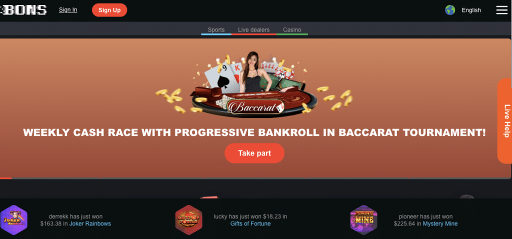 Bonus primeiro deposito